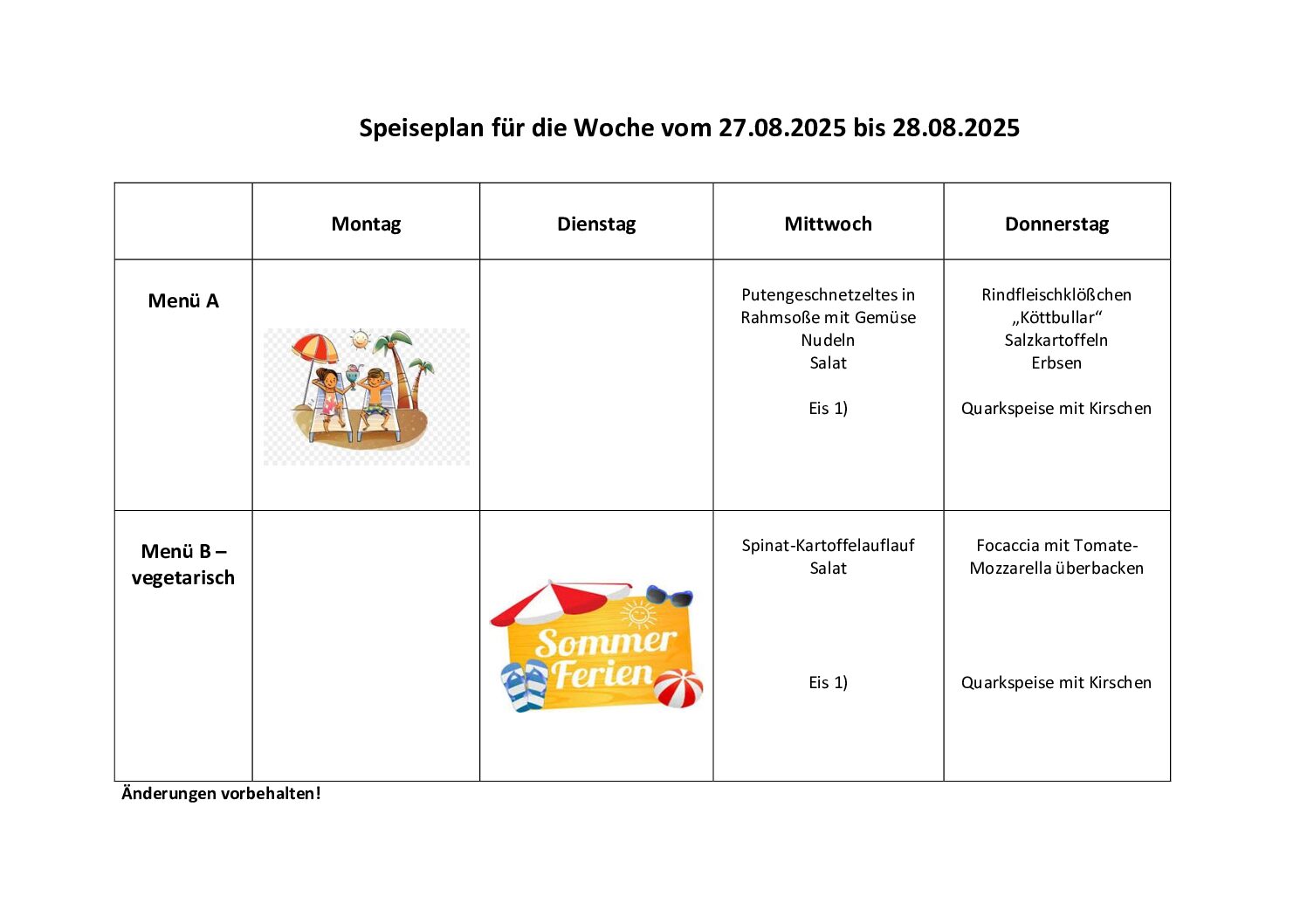 Speiseplan kw35.25
