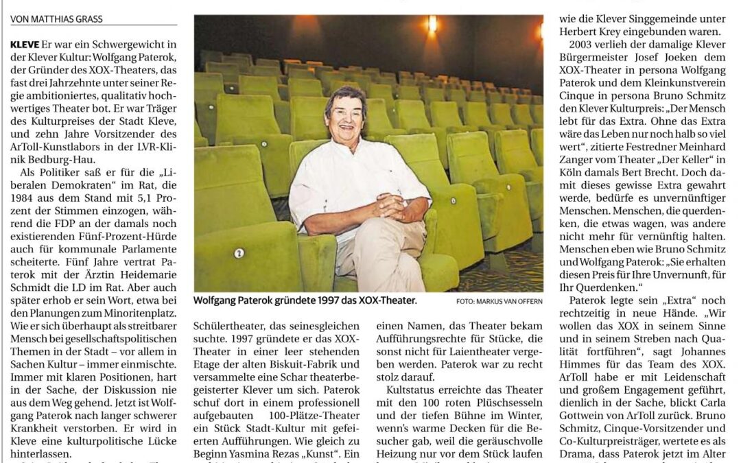 Trauer um Wolfgang Paterok